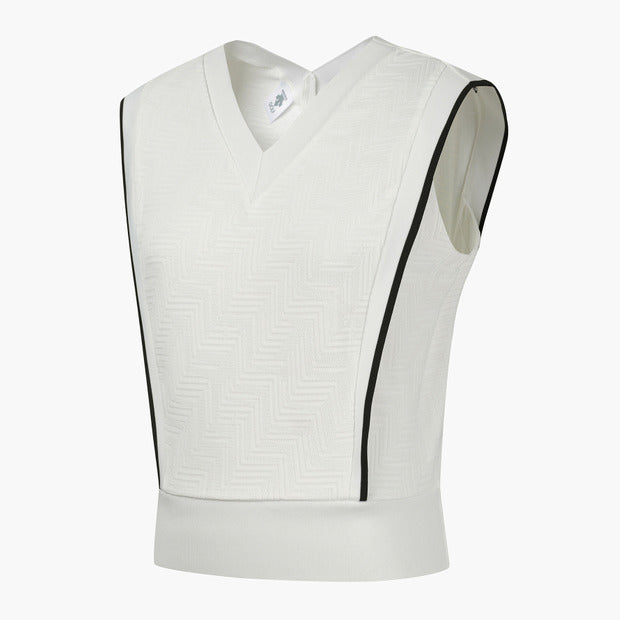 Áo Golf N Front Patterned Jacquard Sleeveless Golf