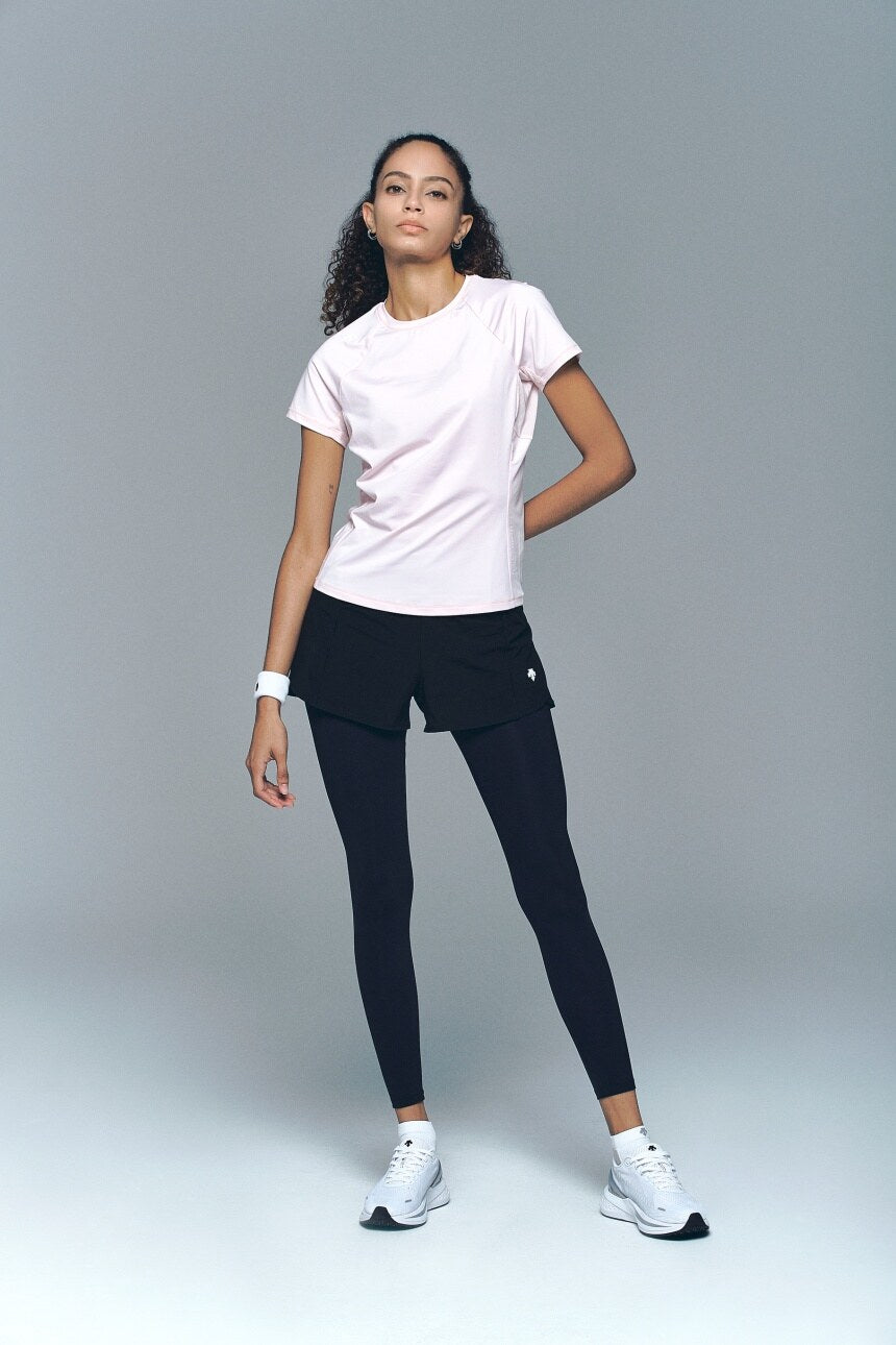 Quần Thể Thao Nữ Short Sleeve Pants Attached Leggings