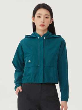 BOTTOM SHIRRING WINDBREAK WOMEN'S GOLF JACKET