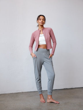 Áo Khoác Thể Thao Nữ [Re:St] Womens Onibegie Slim Fit Semi Crop Jacket