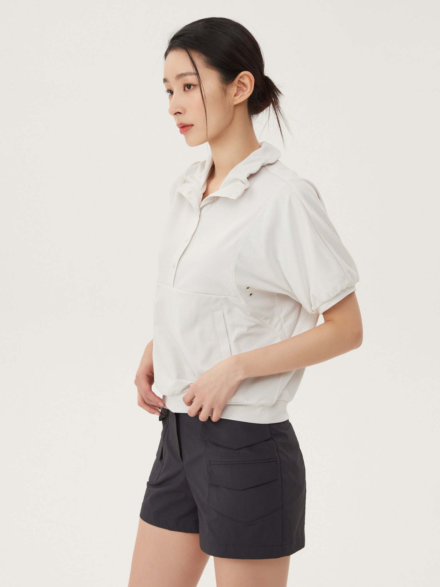 WOMEN'S GOLF PANTS SIDE POCKET HALF PANTS